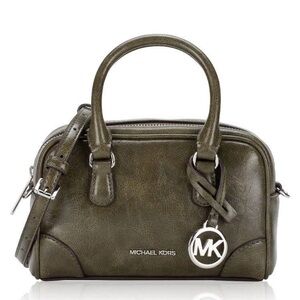 Michael Kors Green Distressed Convertible Satchel Crossbody NWT Retail:$258